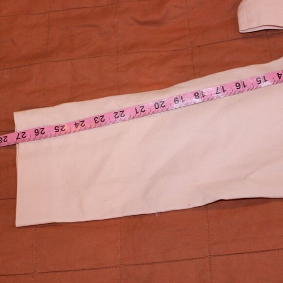 Vince Camuto Pink Tapered Side Zip Straight Leg Pants Women's Size 8 - Picture 9 of 11